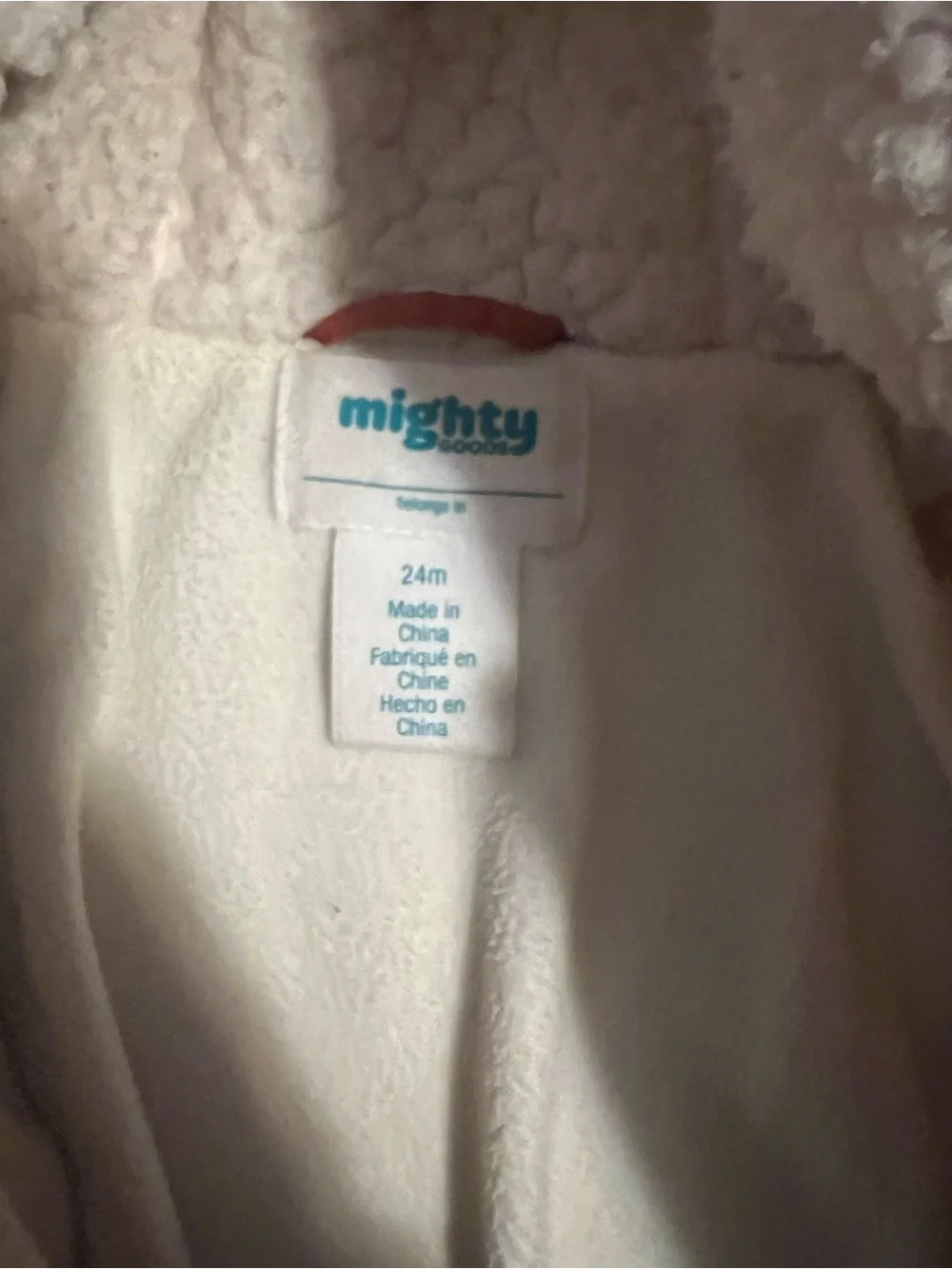 omighty Kids Bright Orange Quilted Hooded Puffer Jacket